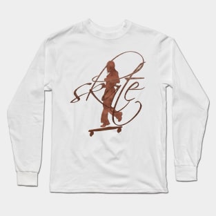 Bright Skater Girl Long Sleeve T-Shirt